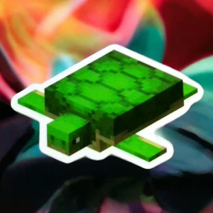 Adesivo Minecraft Verde Tartaruga Lucido - Foto 1 di 2