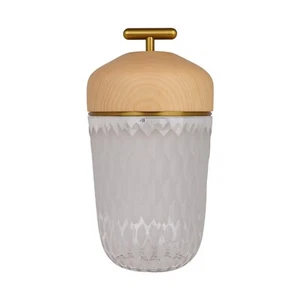 Hermes Saint Louis Folia Crystal and Ash Wood Lamp New w/Box - Picture 1 of 10