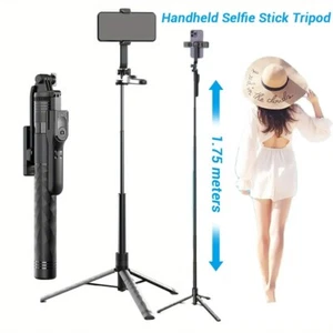 68" Wireless Selfie Stick Tripod Stand Foldable Remote For Phone Shooting Live - Picture 1 of 16