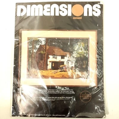 Dimensions Sunlit Barnyard Crewel Embroidery Kit 18"x12" - Image 1 of 4