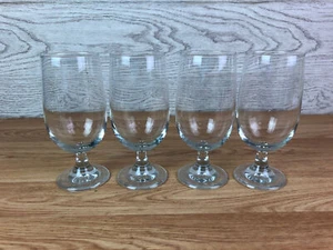 Bundle 4 x Clear Glass Water Goblets - Picture 1 of 6