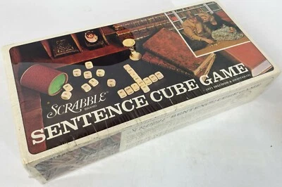 NEW 1971 Scrabble Selchow Righter Sentence Cube Dice Spelling Vocab Game SEALED - Image 1 of 4