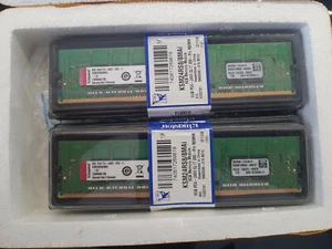 Kingston 32GB(4x8GB) ECC Server RAM-KSM24RS8/8MAi PC4-2400 CL17 288-Pin RDIMM - Picture 1 of 3