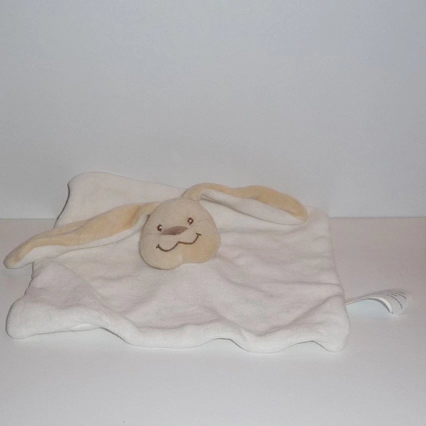 Doudou Lapin Kimbaloo la Halle - Blanc - Photo 1/1