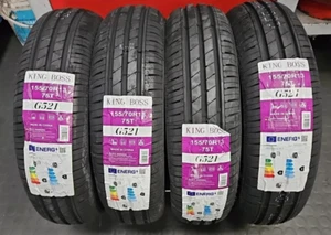 4 PNEUMATICI 155/70 R13 75T TRENO COMPLETO 4 GOMME KINGBOSS  ECO NUOVE DOT 2024 - Imagen 1 de 4