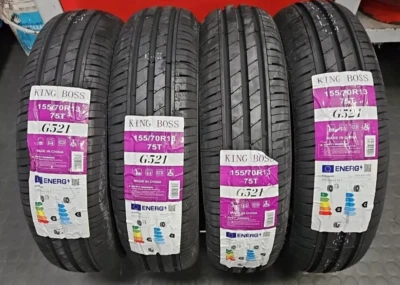 4 PNEUMATICI 155/70 R13 75T TRENO COMPLETO 4 GOMME KINGBOSS  ECO NUOVE DOT 2024 - Imagen 1 de 4