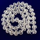 50Pcs 15mm Faceted White Crystal Round Ball Loose Beads TJ91448