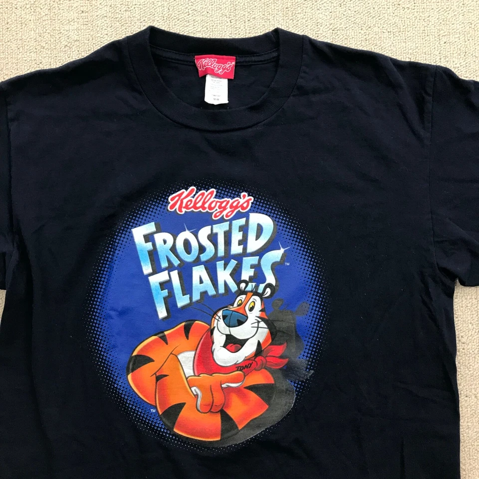 Camisa DE COLECCIÓN Tony The Tiger Frosted Flakes Para Hombres Mediana Kellogs Cereal Promo Y2K Foto 1 de 4
