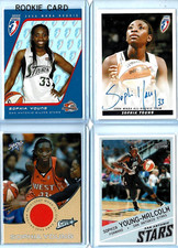 SOPHIA YOUNG 2006 Rittenhouse 4-Card Lot RC #/333, Auto, Jersey🏀See List⭐ STARS