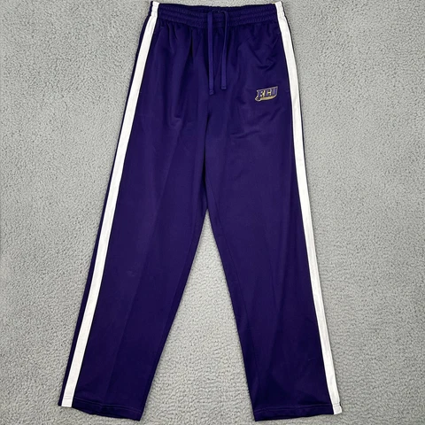NCAA by KA East Carolina ECU Lined Purple Mesh Sweat Track Pants Men’s Medium Cover