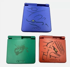 Carcasas de carcasa Game Boy Advance SP Pokemon Groudon Kyogre Rayquaza - Imagen 1 de 21