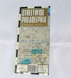 1995 Streetwise Map ~ PHILADELPHIA Center City ~ Laminated (4" x 8.5" Folded) - Picture 1 of 5