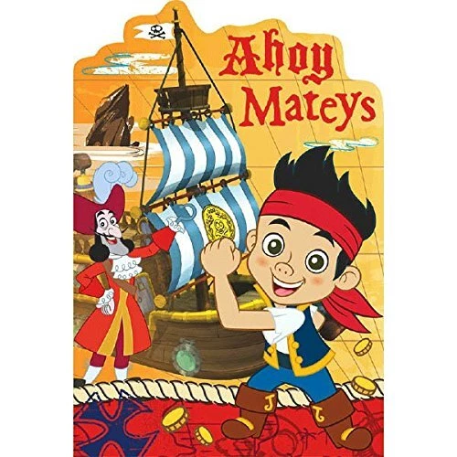 Jake and the Never Land Pirates Kids Birthday Party Invitaions w/Envelopes - Image 1 of 1