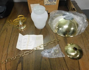 NEW Vintage MCM Progress Lighting Ceiling Light Pendant Polished Brass P4223-10 - Picture 1 of 5