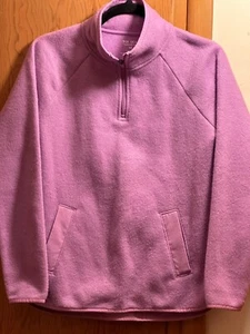 Tek Gear Essential Gear Size XS Purple Cozy Fleece 1/4 Zip front Pullover Top - Picture 1 of 11