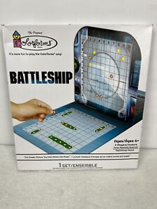 Battleship Colorforms Hasbro Mini Board Game Light Travel To Go Classic Children