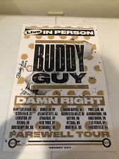 BUDDY GUY SIGNED AUTOGRAPH 12x18 TOUR POSTER JSA COA BLUES FAREWELL TOUR!