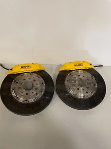 Ferrari California Rear Brake Carbon Calipers Rotors 240967 only 3k miles - Picture 1 of 6