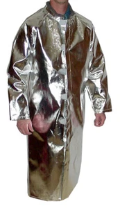 KAREWEAR RADIANT  FIRE HEAT REFLECTIVE PROXIMITY LAB COAT 714AR 14140L [C9S2] - Picture 1 of 12