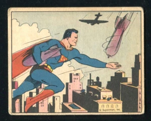 1940 Superman Gum Inc. #32 Danger on High VG Very Good - Picture 1 of 2