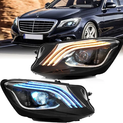 VLAND LED Scheinwerfer für Mercedez Benz S-Class 2014-17 FrontScheinwerfer Paar - Bild 1 von 4