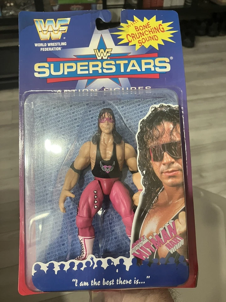 WWF Superstars Bret Hitman Hart Action Figure Jakks 1996