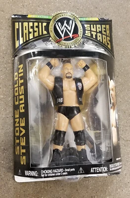 Figura de lucha libre WWF Steve Austin CLÁSICA SUPERESTRELLAS WWE Jakks Pacific 316 RETRO Foto 1 de 4