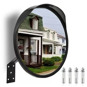 12inch 2x Convex Mirror Acrylic Safety Security Traffic Garage Corner Mirror - Foto 1 di 8