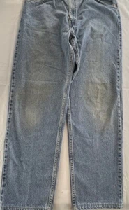 Pantalones de mezclilla ligeros vintage Levis para hombre calce relajado pierna recta lengüeta blanca 38x31 - Imagen 1 de 12