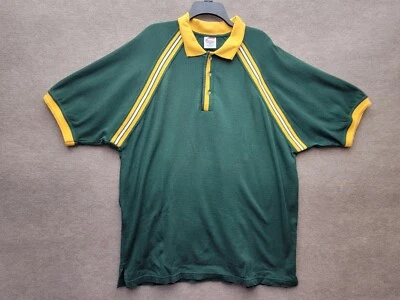 Polo deportivo Cadre para hombre XL manga corta verde amarillo rugby Foto 1 de 4