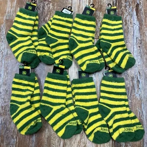 John Deere Kids Socks Sz 9-1.5 / 1 Pair Green/Yellow new quantity 8 pairs! - Picture 1 of 4