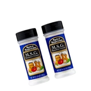 Spice Supreme M.S.G. Monosodium Glutamate Plastic Shaker 4.25-oz MSG Pack of 2 - Picture 1 of 3