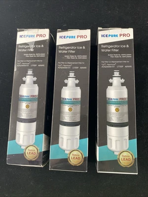 3 ICEPURE PRO REFRIGERATOR  WATER FILTER FOR LG Kenmore Whirlpool Sealed NEW - Image 1 of 4