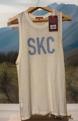 Camiseta sin mangas SKC color crema talla pequeña súper suave transpirable ropa de calle Foto 1 de 4