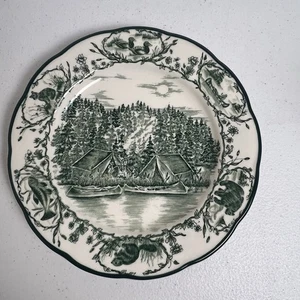 International Bob Timberlake Camp Green Salad Plate 7 7/8” Lodge Outdoors - Picture 1 of 7