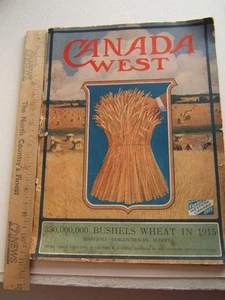VINTAGE 1915 CANADA WEST MAGAZINE W/ 4 MAPS - Picture 1 of 14