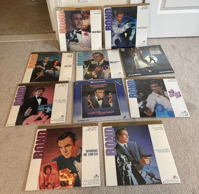 James Bond LaserDisc Instant Collection 10 Bond Films Moore Connery Dalton 007 - Image 1 of 2