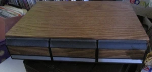 Vintage 36 Kassetten Aufbewahrungsbox Bandhalter 3 Schubladen Holzimitat - Bild 1 von 6