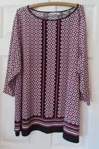 CROFT & BARROW Gr. 3X Poly/Elasthan elegante/slinky Bluse Shirt Top - Bild 1 von 5