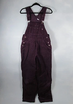Jordache Vintage 90s Y2K Corduroy Carpenter Overalls Size Small Purple - Image 1 of 4