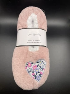 Vera Bradley ~ Zapatillas para mujer Cozy Life ~ Rubor suave ~ Talla M 7/8 Nuevas - Imagen 1 de 3