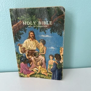 The Rainbow Bible King James Version Red Letter Edition Vintage - Foto 1 di 10