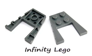 8 LEGO Dark Bluish Grey Wedge Plate Cut-out 4 x 4 Wing Trapezoid (41822 43719) - Picture 1 of 1