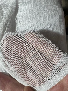 White Soft Fishnet Netting by the Yard Mesh Pattern, 120" Wide MADE IN THE USA - Picture 1 of 4
