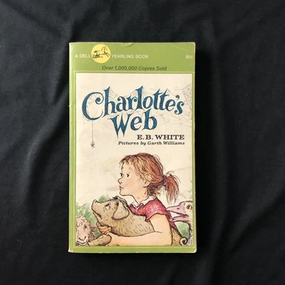 Vintage CHARLOTTE’S WEB 1972 Paperback Dell Yearling Children’s Book E.B. White  Foto 1 de 4
