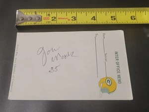 John Mack signed Cut Autogramm Packers handsigniert 1969 Draft Central Missouri - Bild 1 von 9