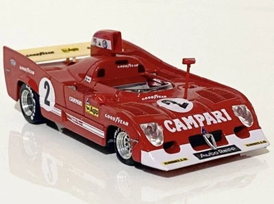 Rara 1/43 Alfa Romeo 33TT12 1° Posto 1.000km Spa 1975 #2 Pescarolo, Campana - - Immagine 1 di 4