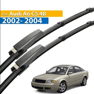 2Pcs Front Windshield Wiper Blade Set For Audi A6 C5 4B 2002 - 2004 22"+22" - Picture 1 of 6