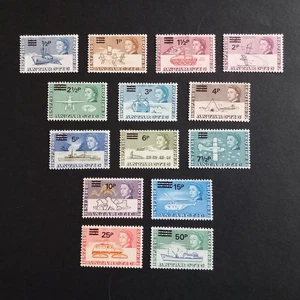 COLONIE INGLESI - BR. ANTARCTIC 1971/ ELISABETTA, SERIE DI 14 VAL. INTEGRI MNH** - Imagen 1 de 2