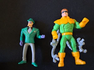 MdDonald's Happy Meal 1993 The Riddler e 1995 Doc Ock Doctor Octopus figure - Foto 1 di 3